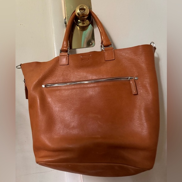 Shinola Detroit Women's Medium Classic Signature Bourbon Leather Tote. - Picture 5 of 8